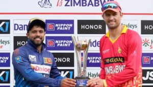टी20 इंटरनेशनल मैच में जिम्बाब्वे जैसी कम रैंकिंग वाली टीम ने श्रीलंका को पांच विकेट से हराया।firstpost